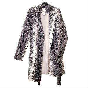 Love Token Snake Print Blk/Wht Jacket Sz M